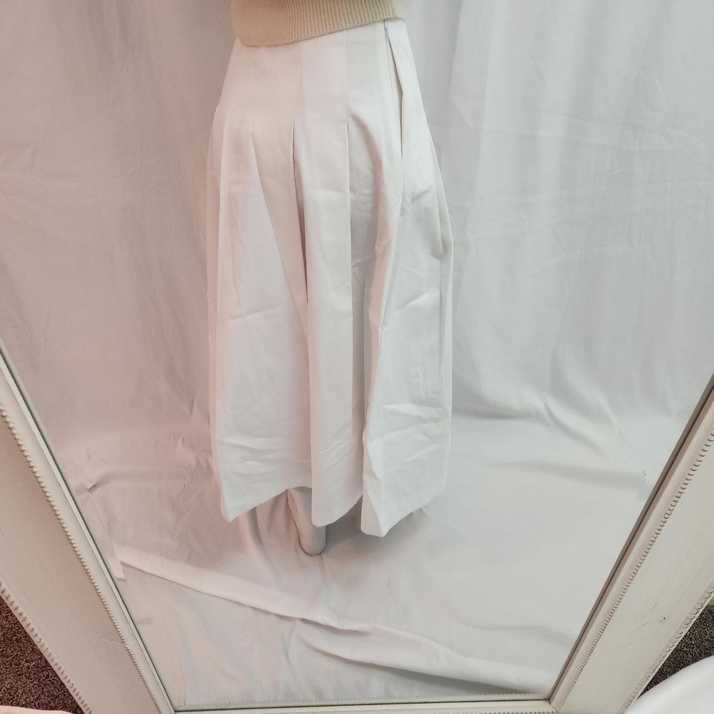 Zara Crisp White A-Line Skirt - Picture 3 of 7